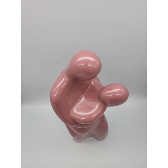 VTG Haeger Pottery Abstact Couple Embracing Tango 1990 Mauve Original Sticker - Picture 5 of 12